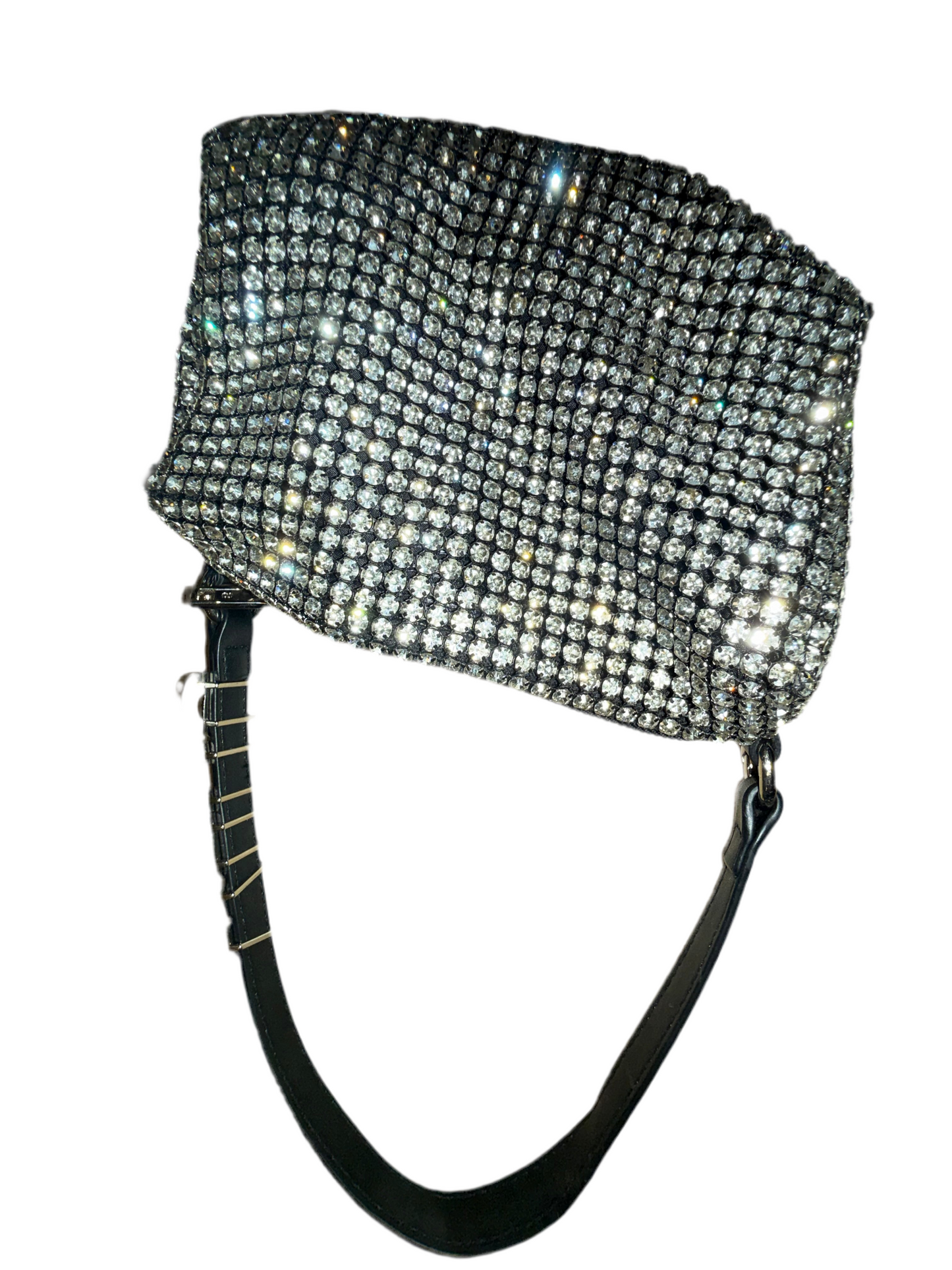 RARE Alexander wang logo crystal embellished mini heiress bag