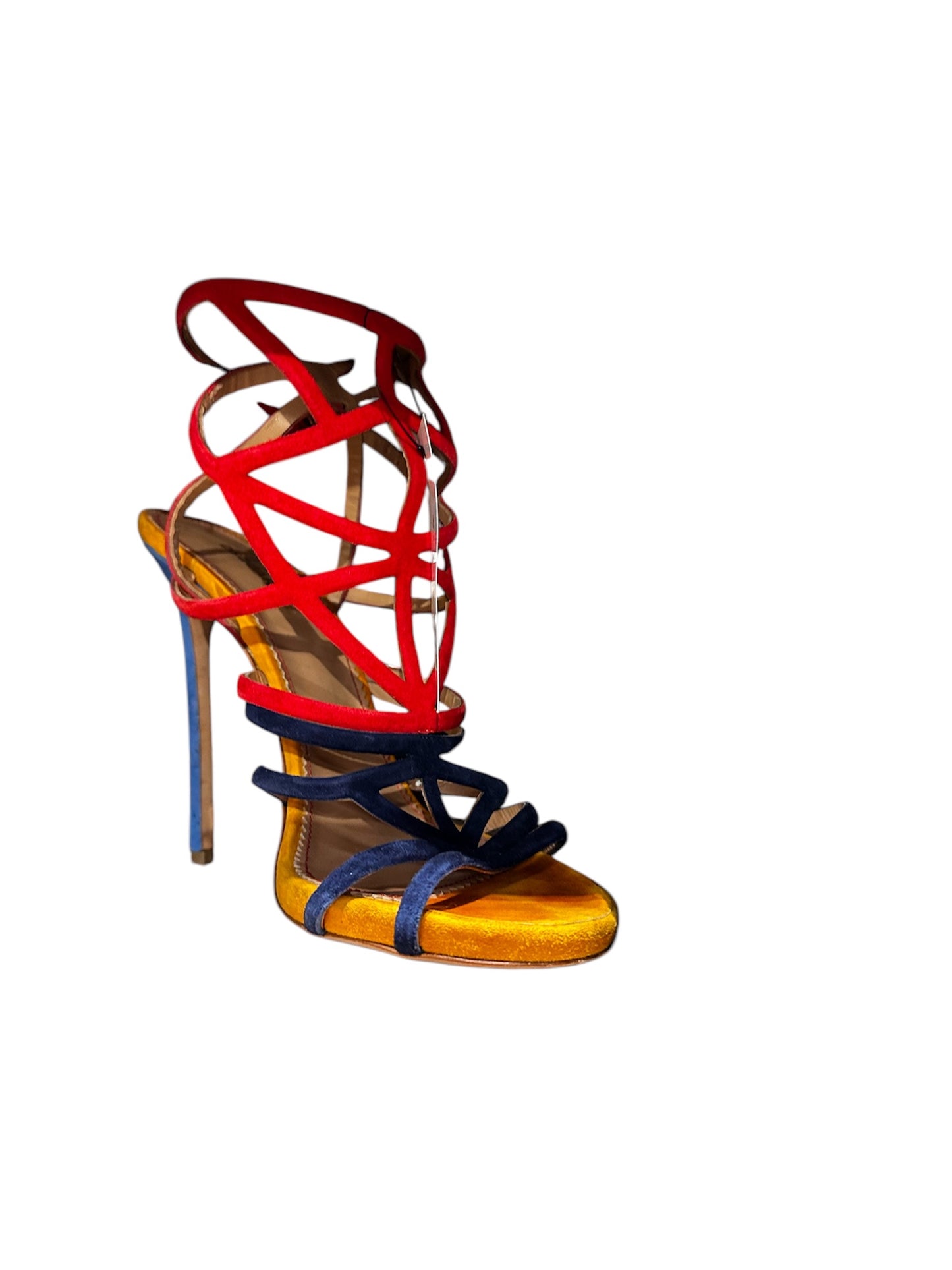 DSQUARED strappy color block sandal