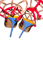 DSQUARED strappy color block sandal