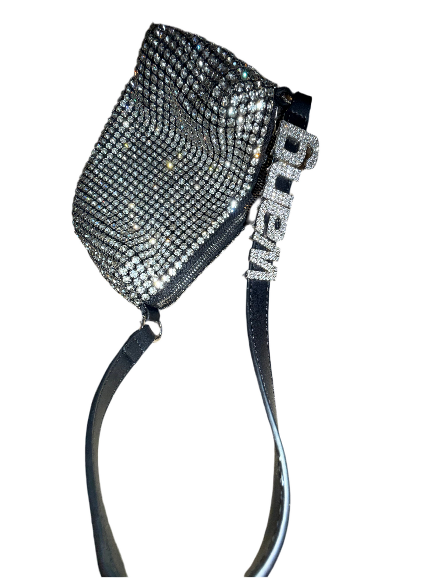 RARE Alexander wang logo crystal embellished mini heiress bag