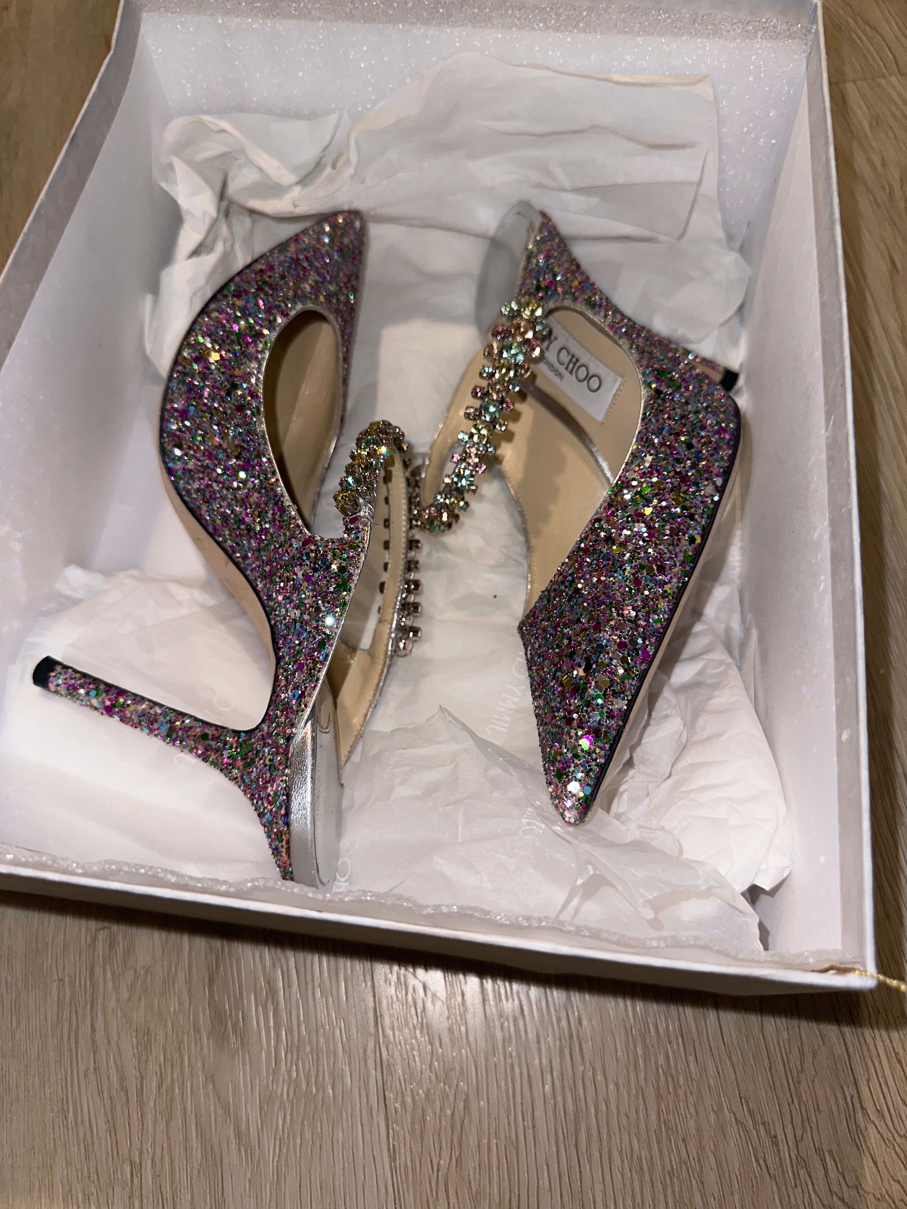 Jimmy Choo confetti heels